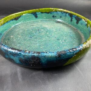 Ceramiczna Misa Duża zielono turkusowa