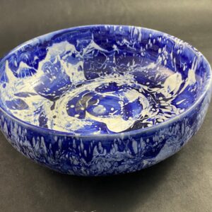 Ceramiczna Miska biało kobaltowa