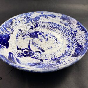 Miska biało kobaltowa ceramiczny talerz