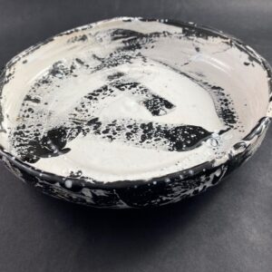 Ceramiczna Miska biało czarna