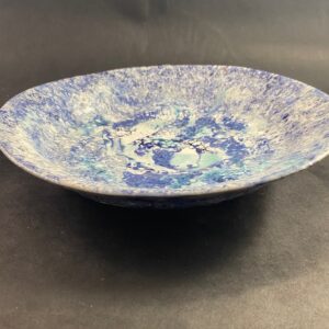 Ceramiczny talerz miska biało kobaltowa