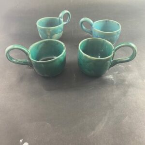 Ceramiczny Kubek malachitowy