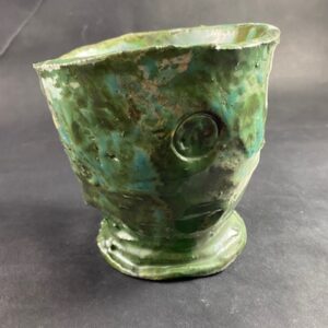 Ceramiczny Kielich pucharek zielony