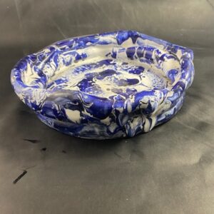 Ceramiczna misa kobaltowo biało niebieska