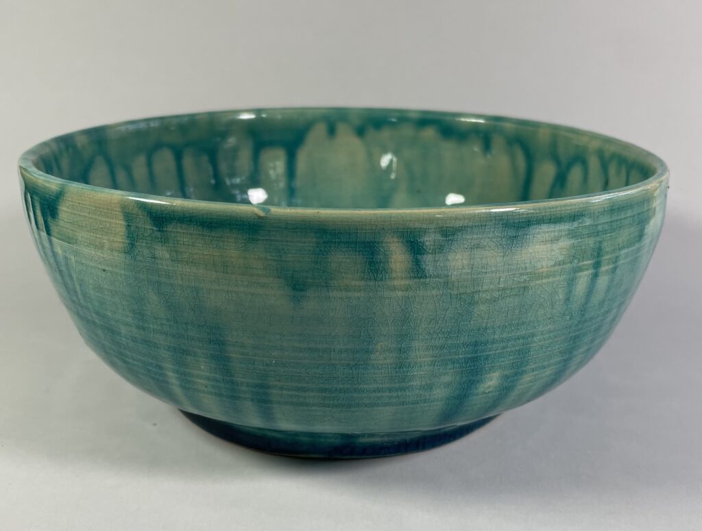 Misa ceramiczna duża turkusowo-zielona