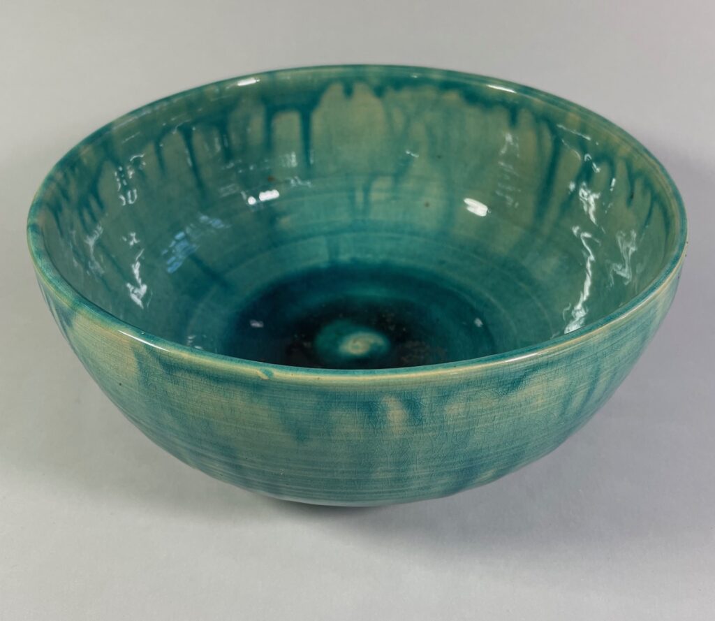 Misa ceramiczna duża turkusowo-zielona nr 2