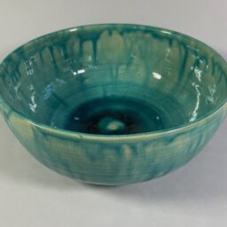 Misa ceramiczna duża turkusowo-zielona nr 2