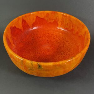 Misa ceramiczna duża pomarańczowa płomienna 2