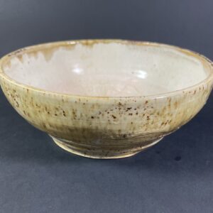 Misa ceramiczna duża piaskowa nakrapiana