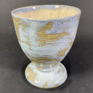 Kielich, pucharek niebiesko brązowy