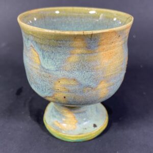 Kielich, pucharek niebiesko brązowy