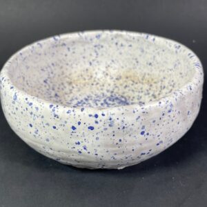 Miseczka, biała nakrapiana