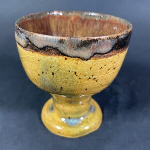 Kielich, brązowy nakrapiany