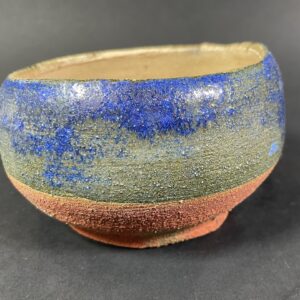 Miseczka niebiesko, zielono, ceglasta