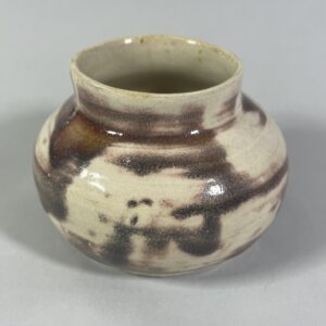 Wazonik kremowo brązowy