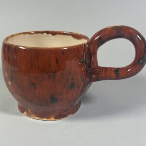 Kubek brązowy nakrapiany