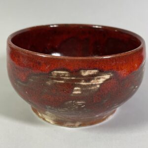 Miseczka czerwona w białe łaty