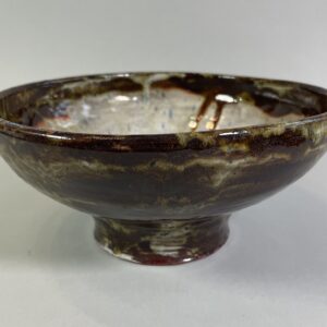 Miseczka patera ciemnobrązowa, ecru w środku