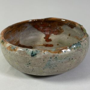 Miseczka brązowa, szara, nakrapiana