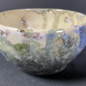 Miseczka, czarka zielono-niebieska, ecru