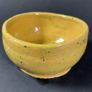 Miseczka, czarka żółta nakrapiana