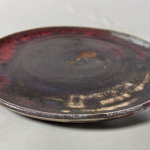 Talerz brązowo-czerwony