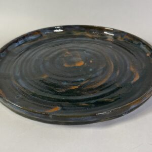 Talerz ciemny wielokolorowy