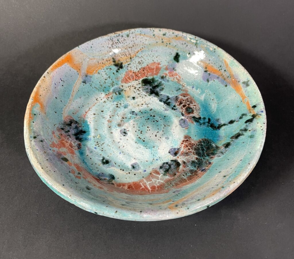 Miseczka zielona wielokolorowa Ceramika Gary Misaki