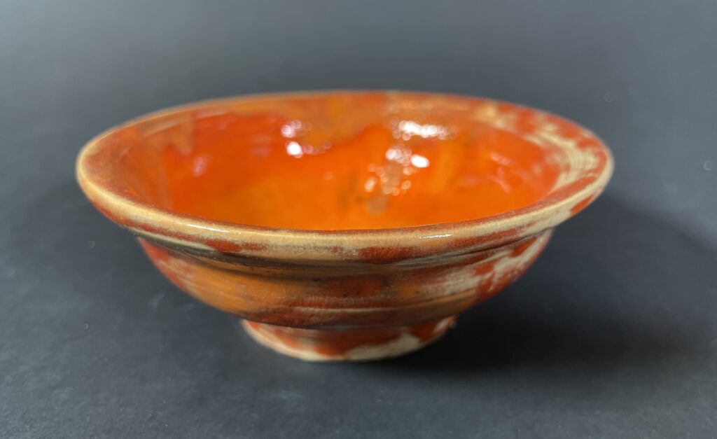 Miseczka pomarańczowa przecierana Ceramika Gary Misaki