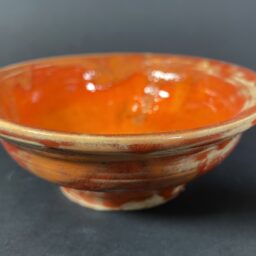 Miseczka pomarańczowa przecierana Ceramika Gary Misaki