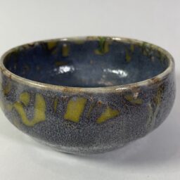 Miska niebieska w zielone łaty Ceramika Gary Misaki