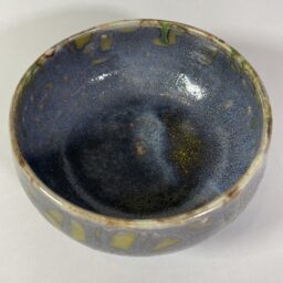 Miska niebieska w zielone łaty Ceramika Gary Misaki