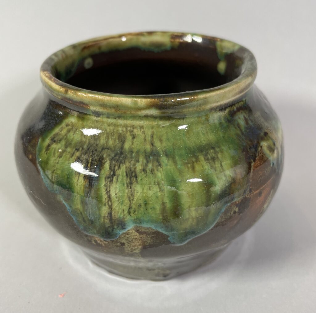 Wazonik brązowo-zielony Ceramika Gary Misaki