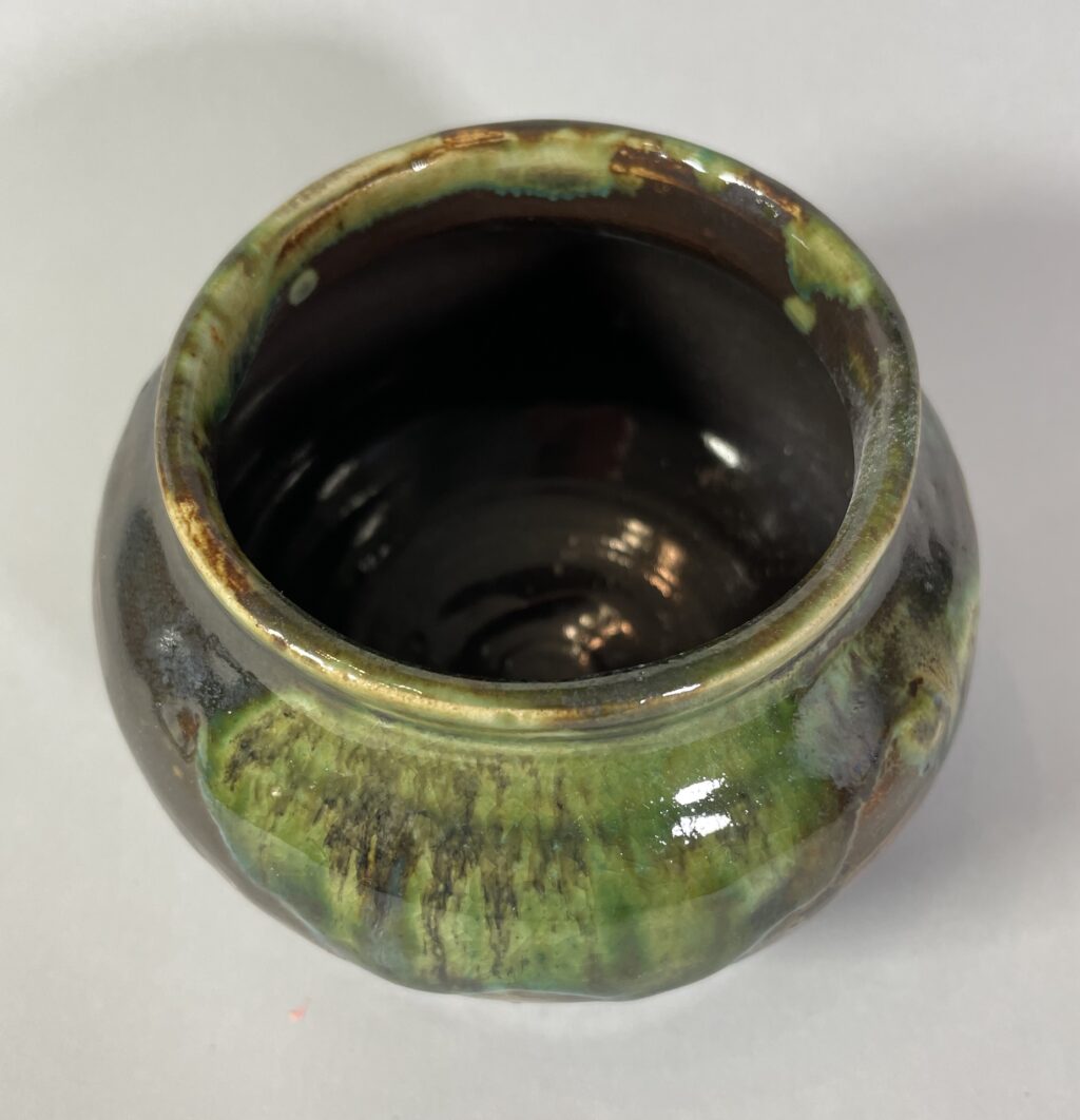 Wazonik brązowo-zielony Ceramika Gary Misaki