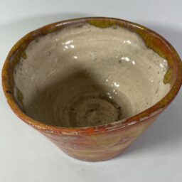 Osłonka na doniczkę brązowa Ceramika Gary Misaki